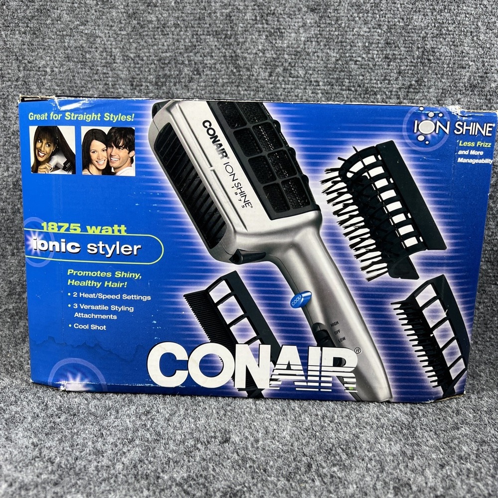 Conair Ion Shine 1875 Hair Blow Dryer Styler Model SD61S In Box